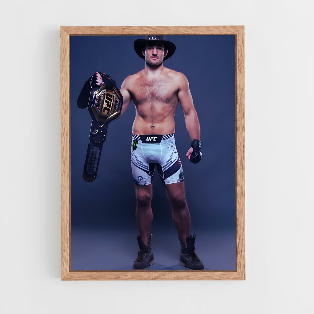 Poster L'Homme à la Tronçonneuse – affiche MMA (vue 4)